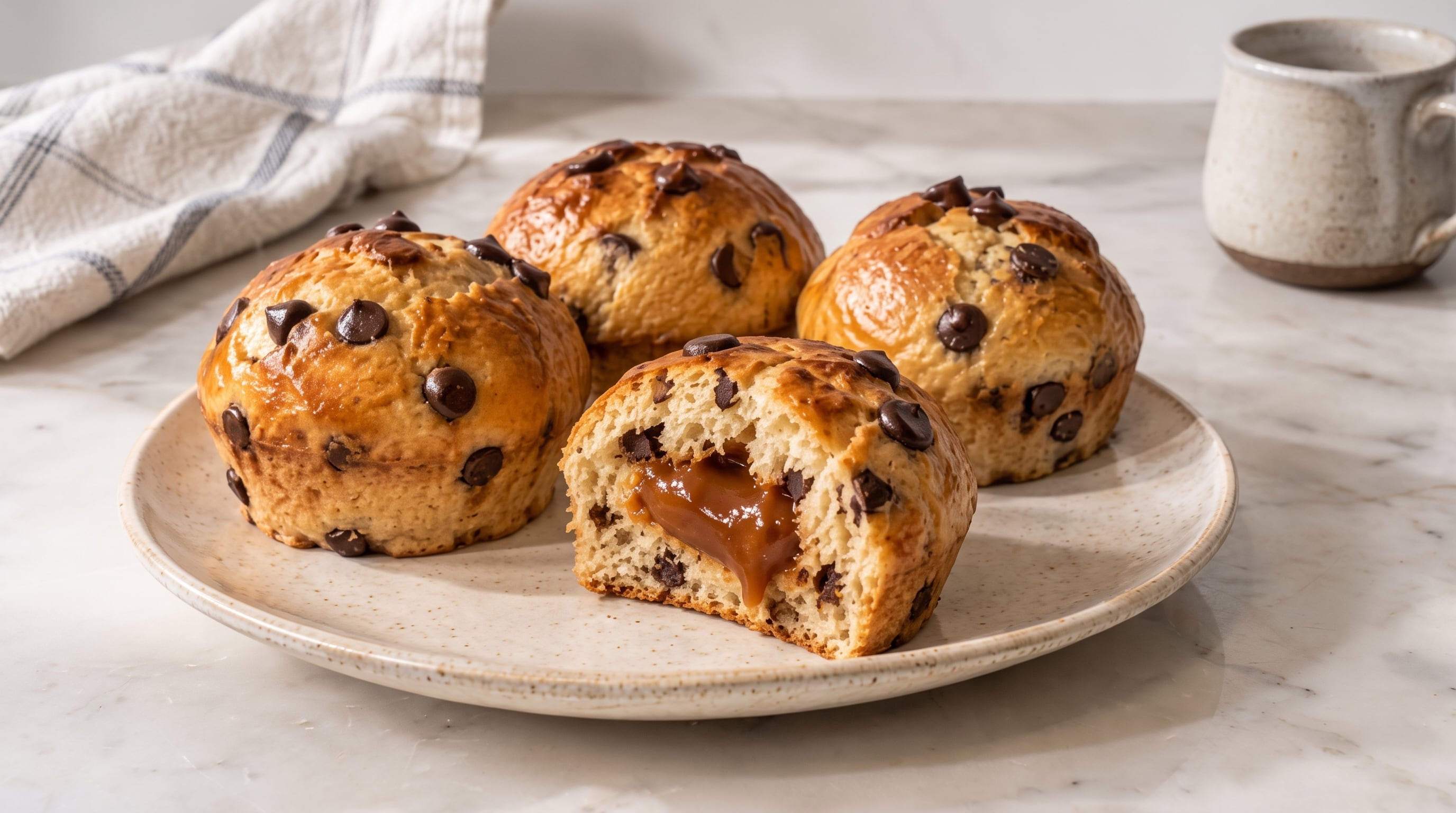 Los muffins de pan de leche rellenos permiten reutilizar los panes del día anterior para acompañar la merienda (Imagen Ilustrativa Infobae)