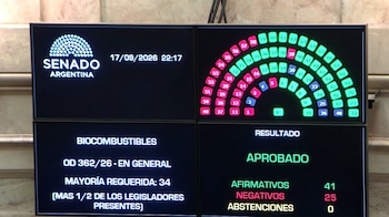 Así fue el resultado de la votación en general (Senado)