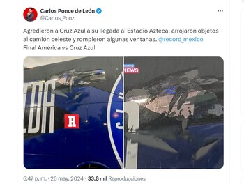 Autobús cruz azul final clausura 2024