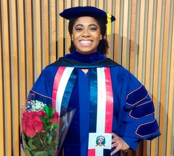 Virnaliz Jiménez Cruz fue nombrada científica-investigadora en el Centro de Resiliencia Familiar de la Universidad de Illinois en Urbana-Champaign. (Foto: Listín Diario)