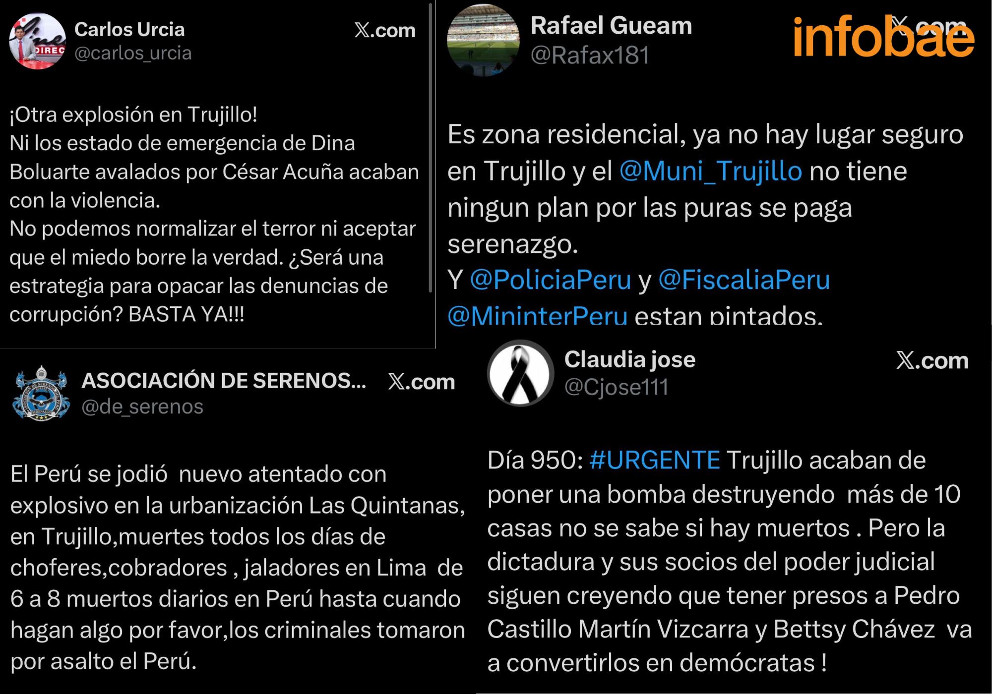 Los pobladores exigieron mayor seguridad y anunciaron protestas contra autoridades por la ola de atentados en la ciudad.