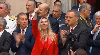 Karina Milei - Manuel Adorni - Diego Santilli - Congreso