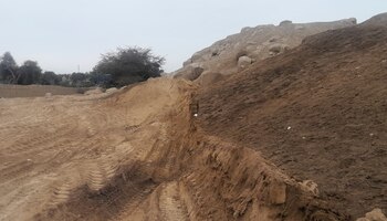 La intervención con maquinaria pesada