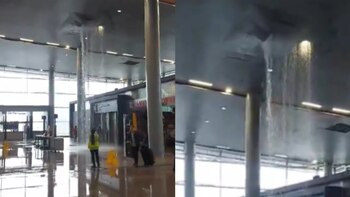 Inundaciones en terminales del aeropuerto