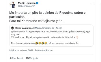 Martin liberman le respondió al