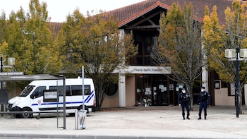La policía francesa CRS (Compagnies