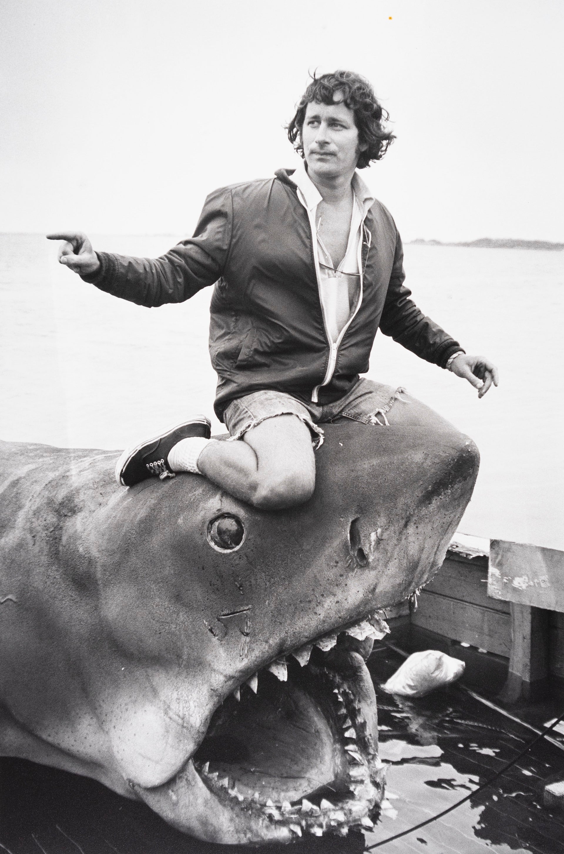 Steven Spielberg en el set de