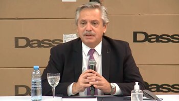 El presidente Alberto Fernández visita