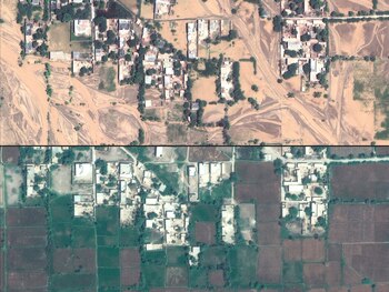 Después y antes. Muestra el