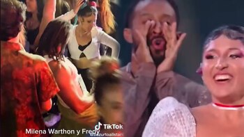 Milena Warthon bailó con colombiano