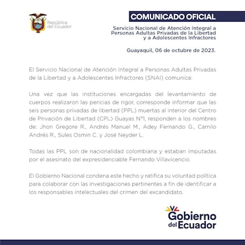 El Snai confirmó que durante