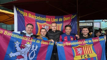 La peña culé de Praga