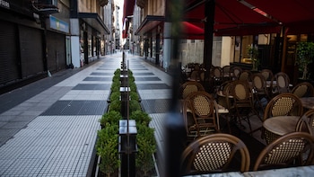 La calle Florida durante el