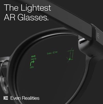 Even Realities las nuevas gafas con inteligencia artificial.