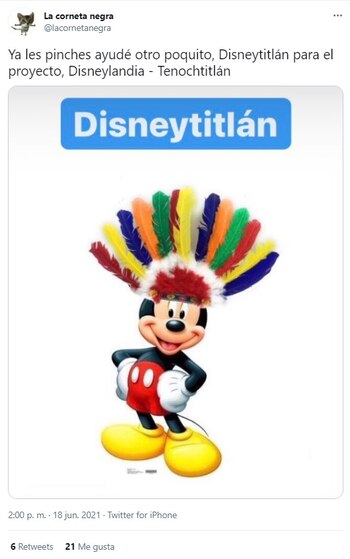 Foto: Captura de Twitter @lacornetanegra