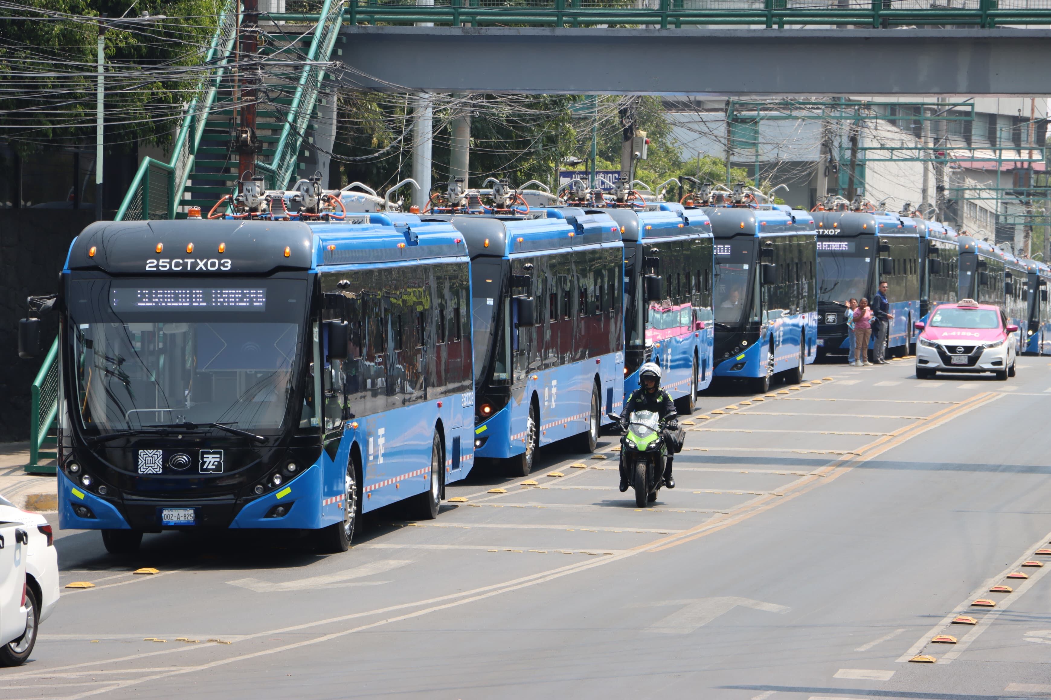 La nueva ruta del Trolebús será de Metro Universidad hasta el CETRAM Huipulco. Foto: X/@LaSEMOVI.