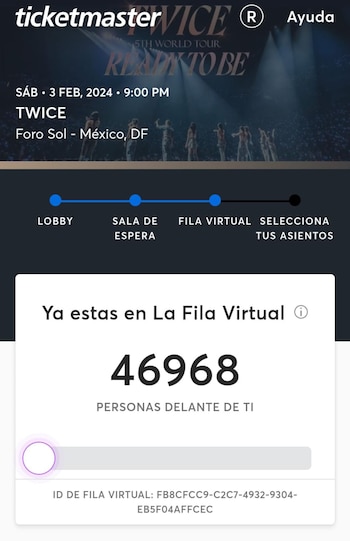 La fila virtual fue una