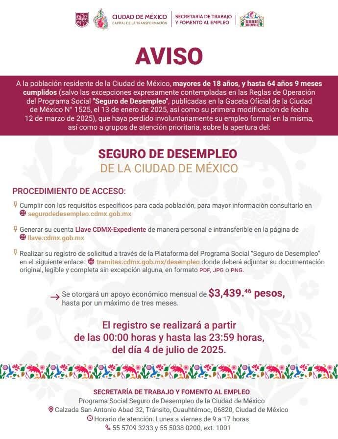 Una vez completado el trámite en línea del Seguro de Desempleo CDMX 2025, es clave conservar tu folio de registro, ya que con él podrás consultar si tu solicitud fue aprobada, está en revisión o fue rechazada por la Secretaría de Trabajo y Fomento al Empleo