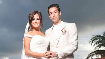 La pareja contrajo matrimonio en
