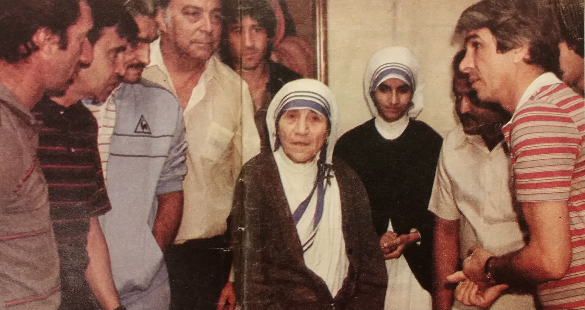 La visita de la delegación a la Madre Teresa