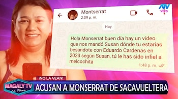 Susan Villanueva muestra pruebas de