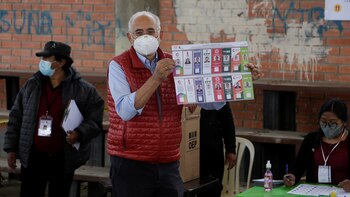 El candidato presidencial Carlos Mesa