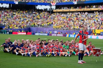 Noruega se impuso por 2-1 ante Brasil (AP Foto/Frank Franklin II)