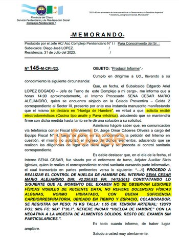 El principal imputado por el