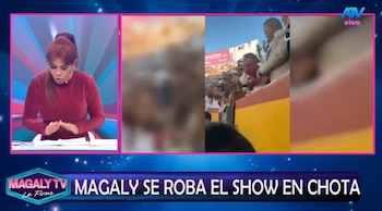 Magaly Medina rompe su silencio tras imágenes en Chota y descarta haber estado pasada de copas. Captura: Magaly TV La Firme.