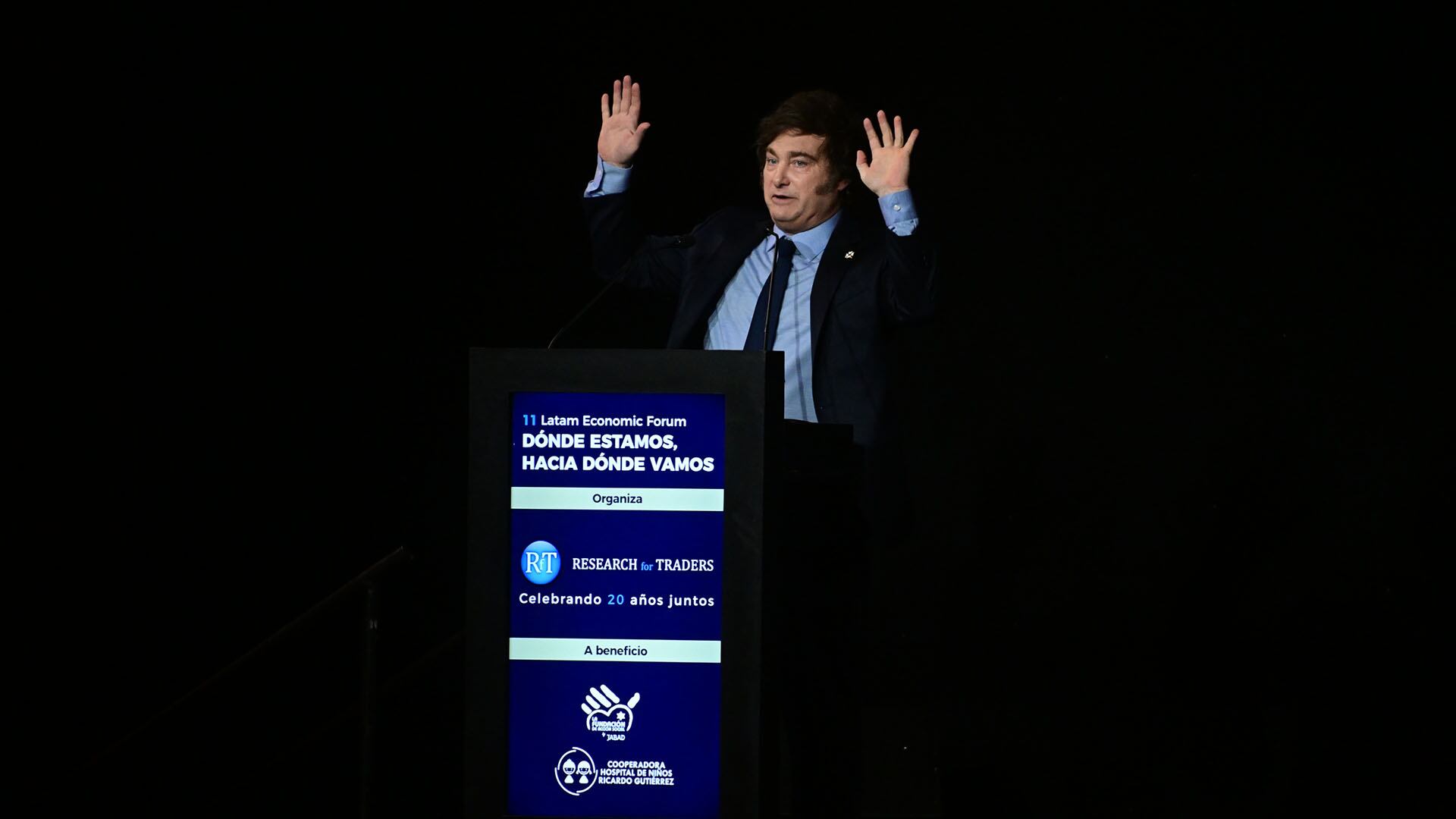 Javier Milei en el Latam Economic Forum (Maximiliano Luna)