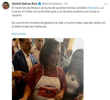 Xóchitl Gálvez repsondió a