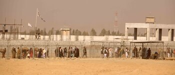 Frontera Pakistán-Afghanistán, en una fotografía