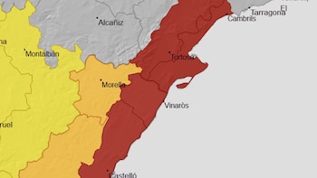 La Aemet prevé un aumento de la inestabilidad en el tiempo, hoy 2 de octubre, que durará hasta el lunes, mientras que la alerta roja sigue activa en Castellón y Tarragona