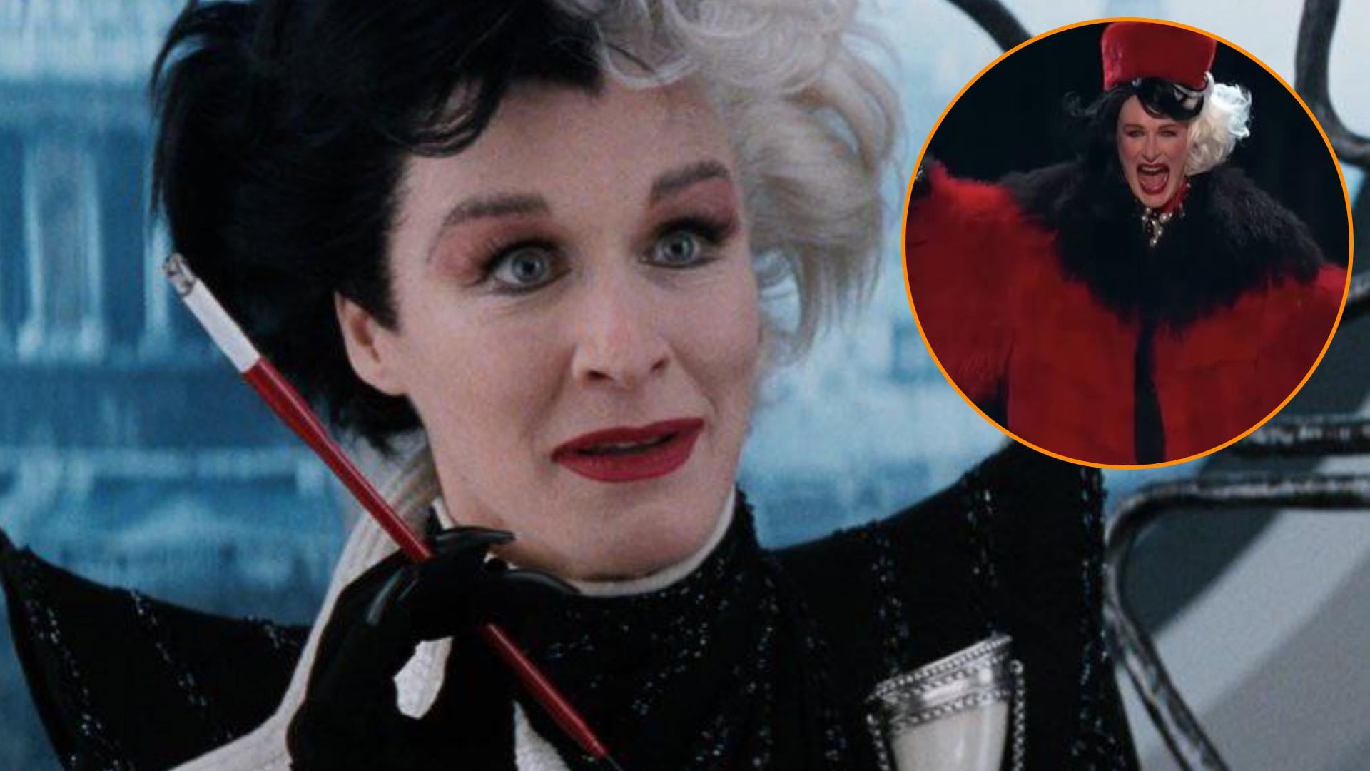 Glenn Close reapareció como Cruella de Vil en el D23 de Disney y confirmó una atracción del personaje en Villains Land de Walt Disney World (Disney/Captura de video)