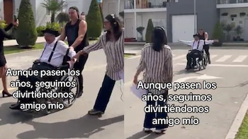 El tierno gesto de Laszlo Kovacs con Gustavo Bueno durante las grabaciones de ‘Al Fondo Hay Sitio’