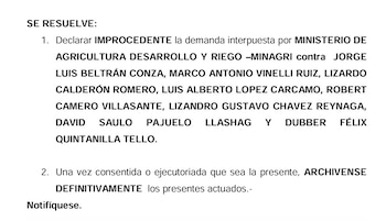 PJ rechazó en primera instancia la demanda contra Marco Vinelli