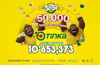 ¿Ganaste el pozo? Mira los resultados oficiales de La Tinka del domingo 10 de mayo. Captura: América TV.