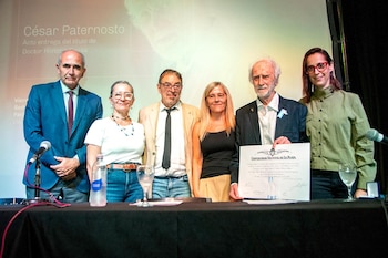 El artista recibió el título de 'Honoris Causa' de la Universidad Nacional de La Plata