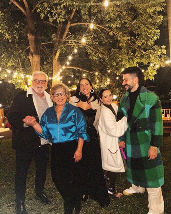 Camilo Echeverry y su familia