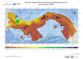 Mapas del IMHPA proyectan acumulados