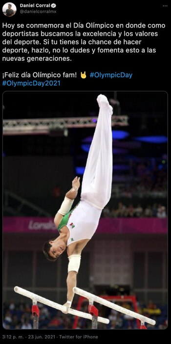 Daniel Corral compartió a través