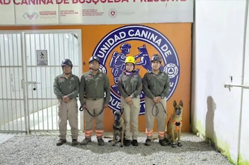 La Unidad Canina de Búsqueda y Rescate de Protección Civil Chiapas fue quien informó la mañana de este viernes el hallazgo sin vida de la menor Foto: Unidad Canina de Búsqueda y Rescate de Protección Civil