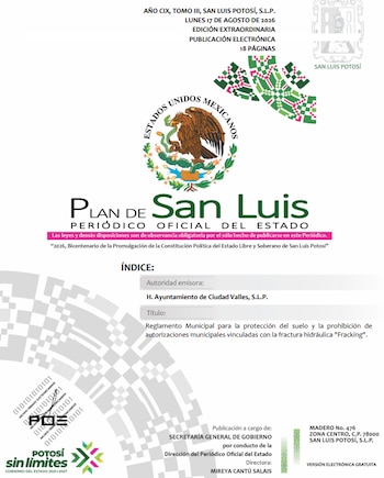 fracking en San Luis Potosí