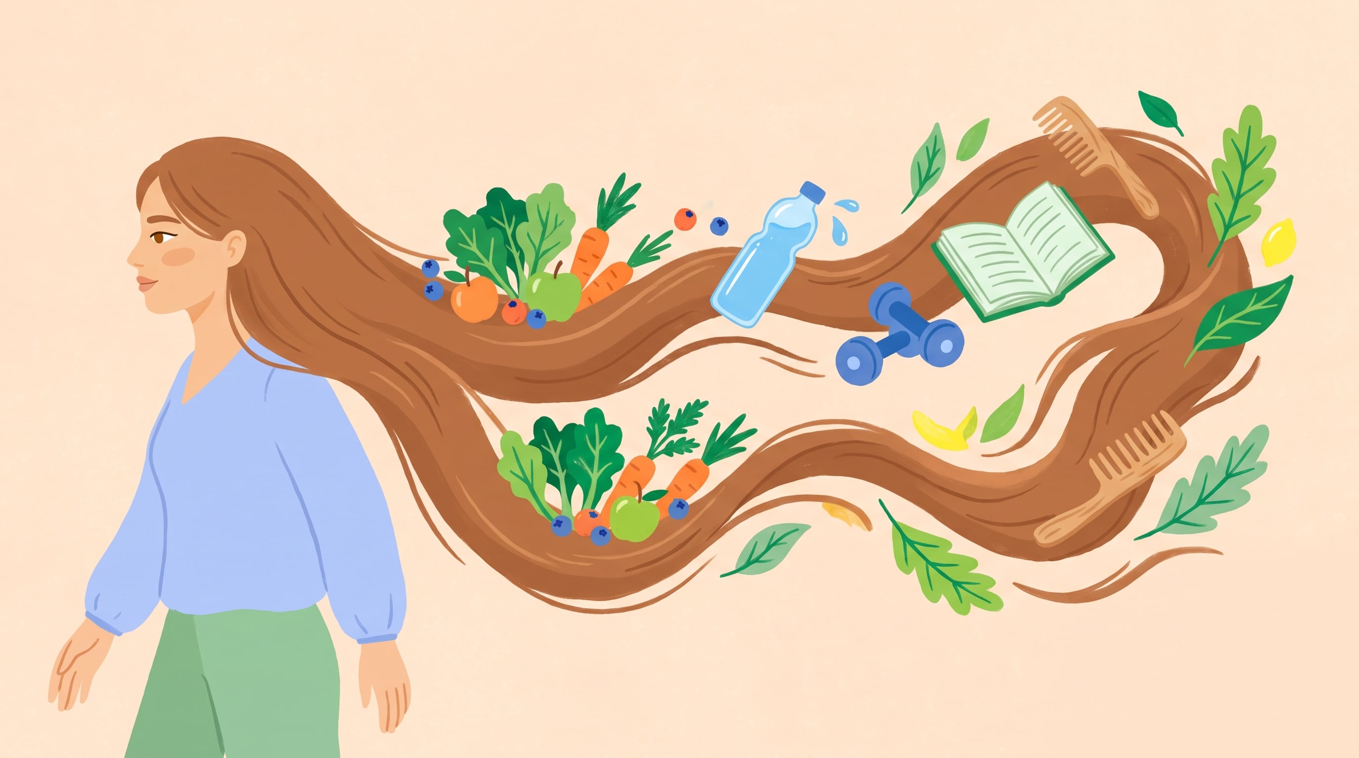 El crecimiento del pelo depende de ciclos biológicos y de factores como la edad, la genética, la salud, la alimentación y el estrés (Imagen Ilustrativa Infobae)