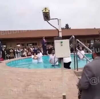 Angie Jibaja fue bautizada en