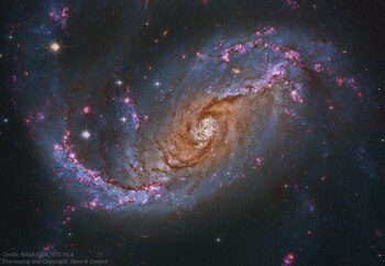 La galaxia NGC 1672 guarda
