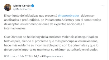 Marko Cortés - AMLO - 6 febrero - México