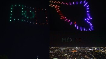 Espectáculo con drones en las