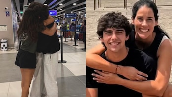 Hijo mayor de Gianella Neyra y del actor argentino Segundo Cernadas protagoniza emotiva despedida tras dejar Perú