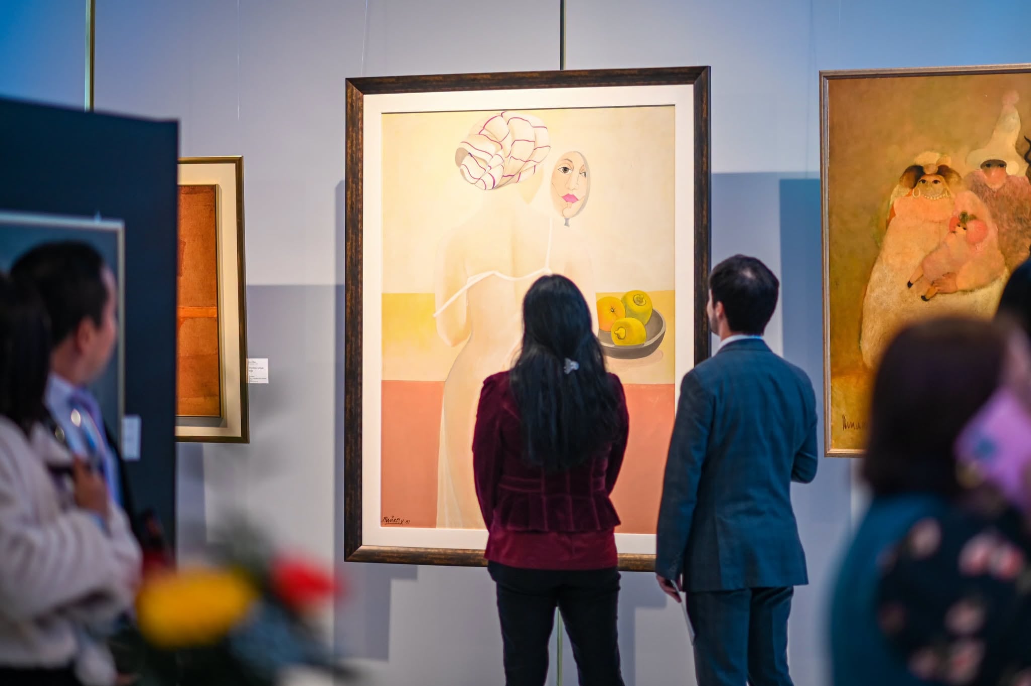 El Banco de Guatemala inauguró la exposición Patrimonio Artístico con 70 obras de su pinacoteca institucional. (Banco de Guatemala)